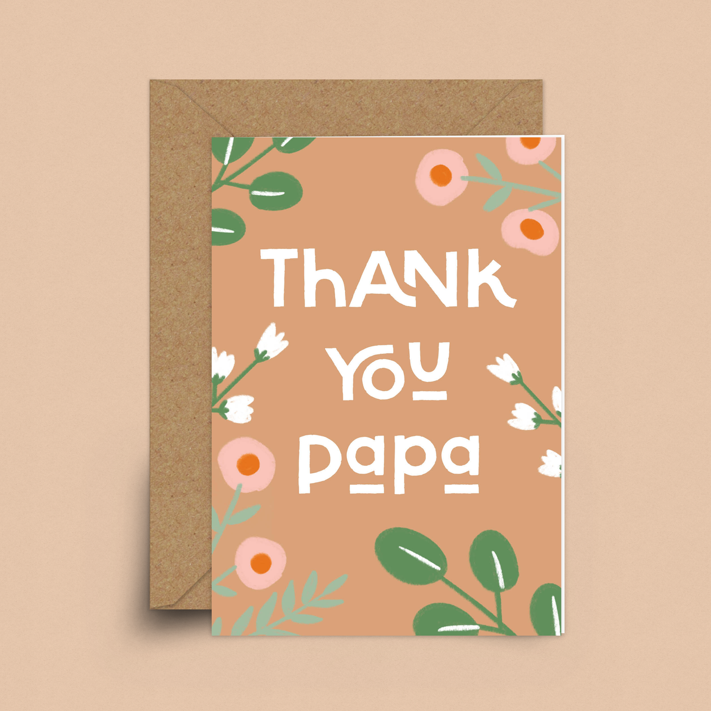 Thank You Papa Card By Sakina Saïdi