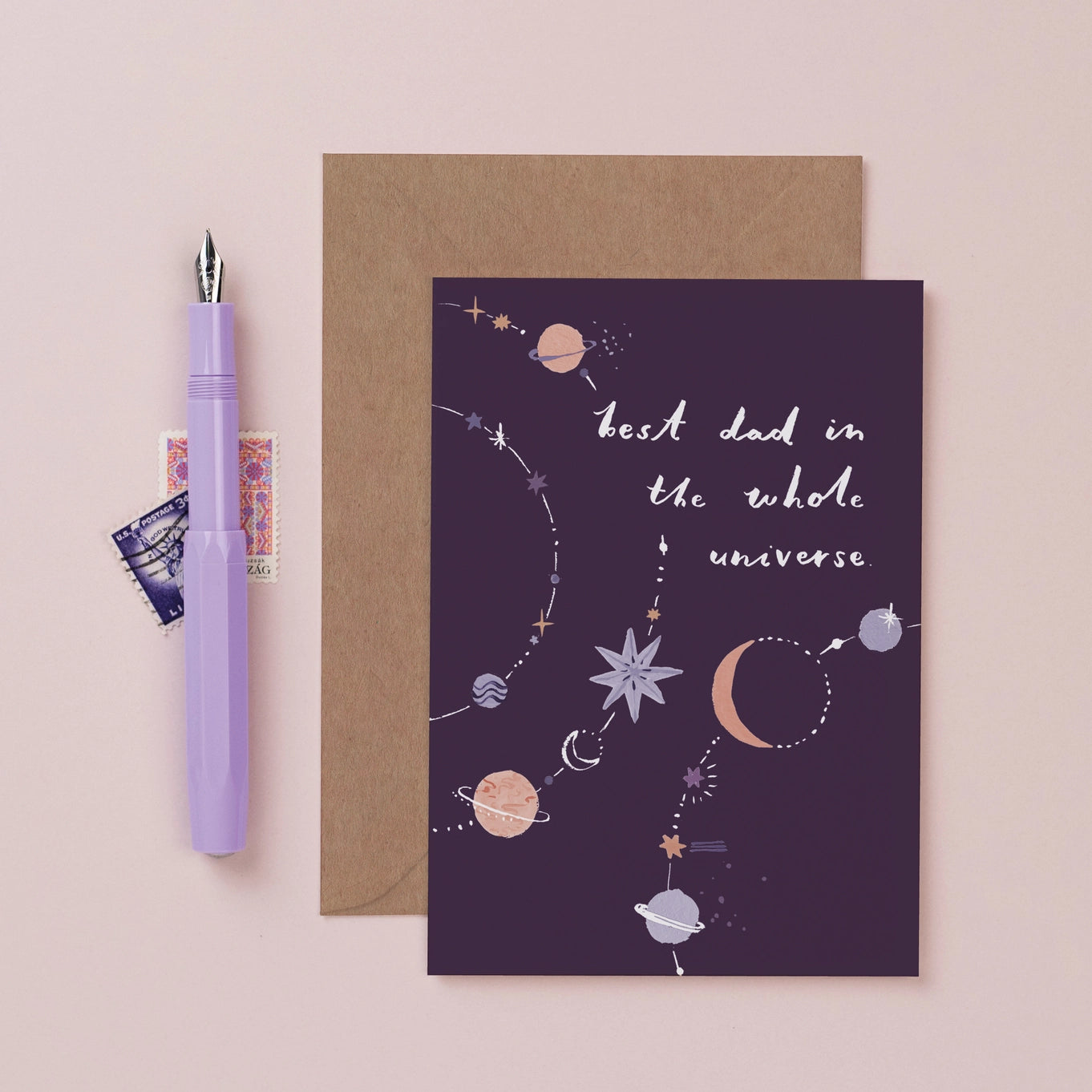 Best Dad in The Universe Card By Sister Paper Co.