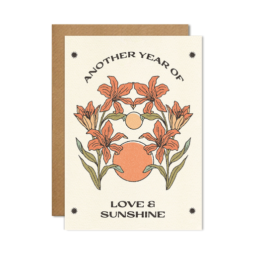 Another Year of Love & Sunshine Card By Cai & Jo