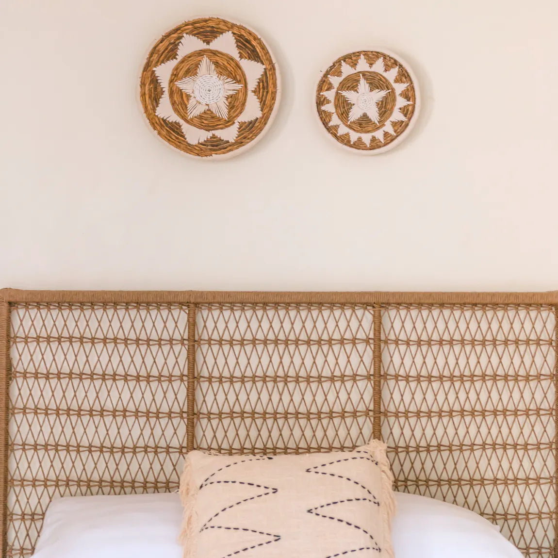 Guma Banana Fibre Embroidered Wall Decor Basket By Soeji