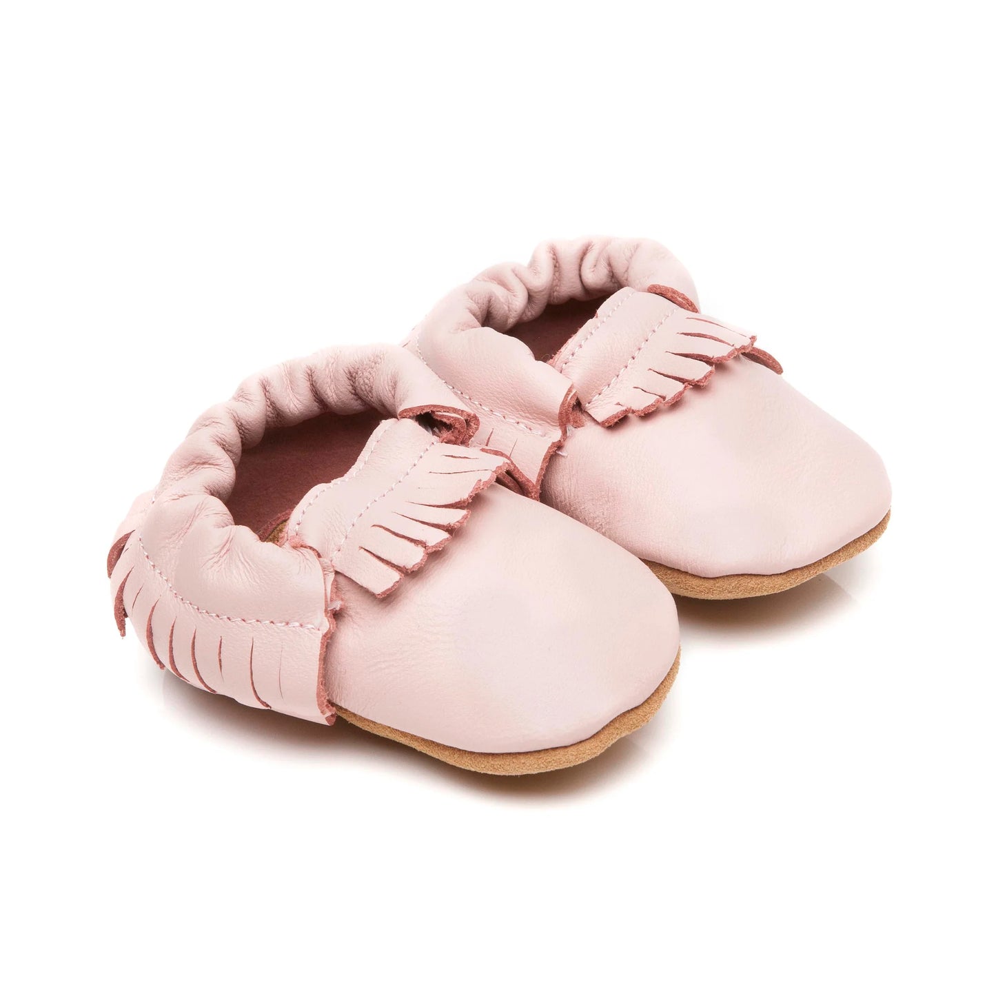 Soft Baby Moccasins Shoes in Pink By Olea