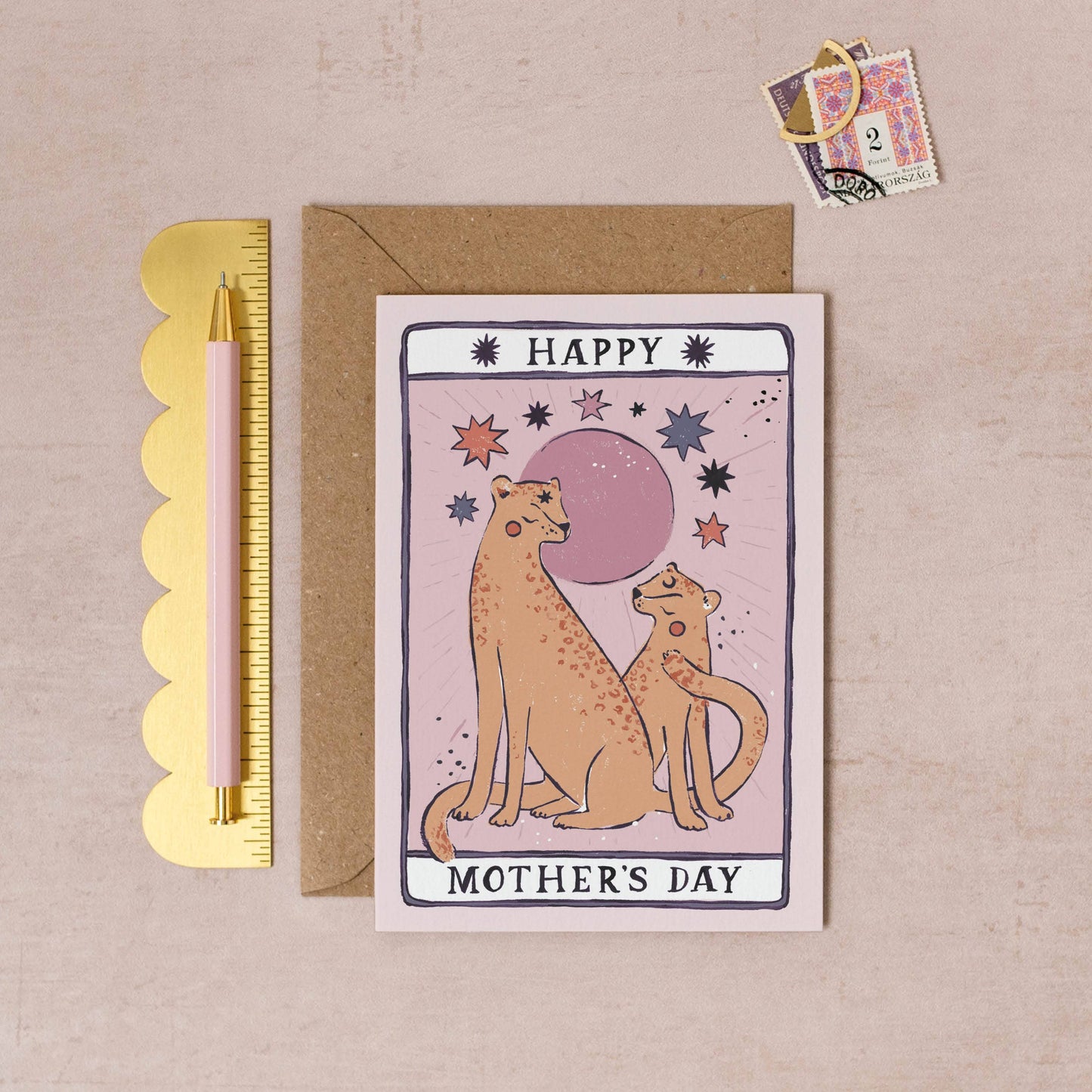 Tarot Leopard Mother's Day Card By Sister Paper Co