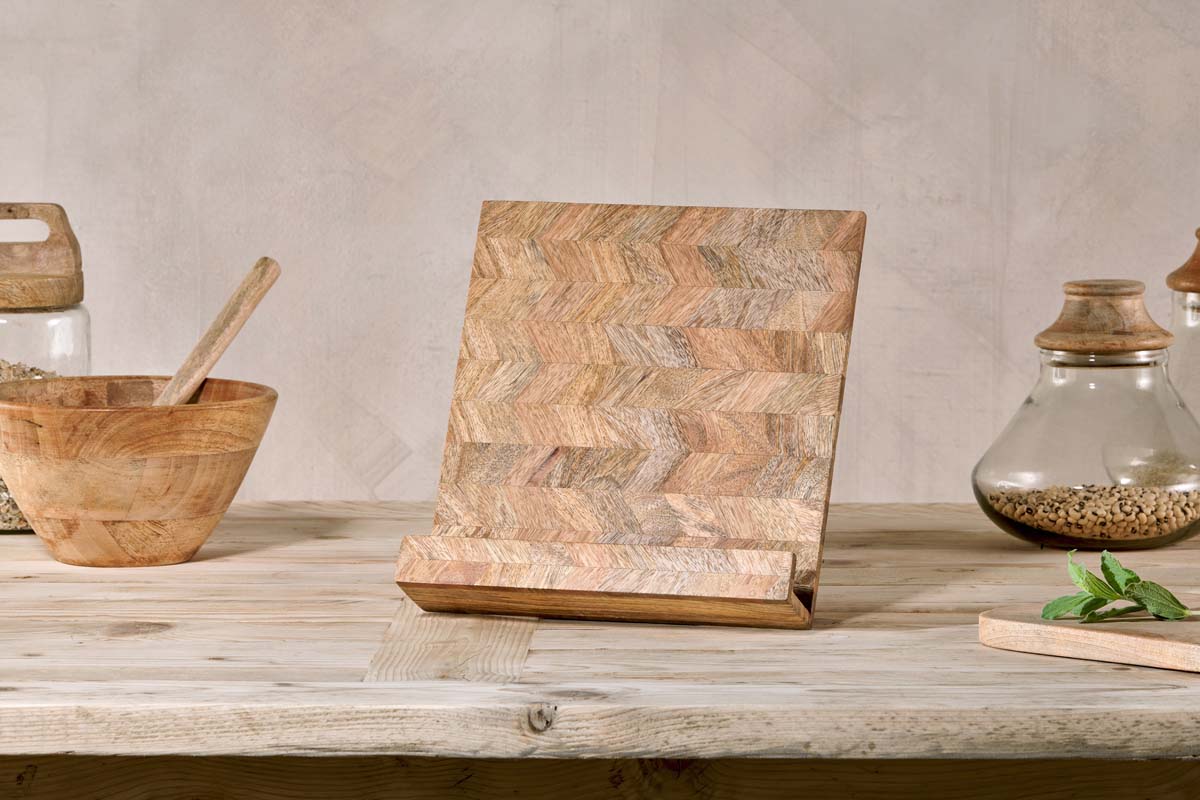 Imsa Mango Wood Book Stand By Nkuku