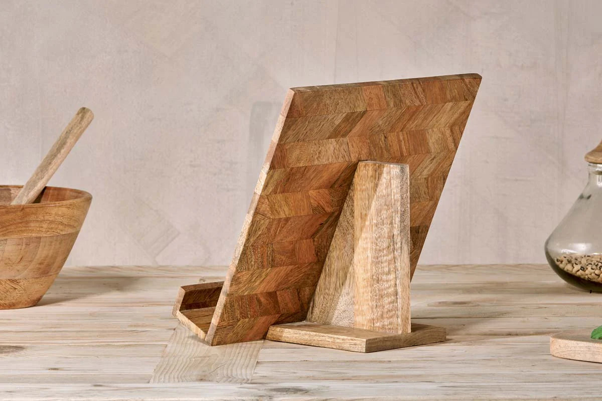 Imsa Mango Wood Book Stand By Nkuku