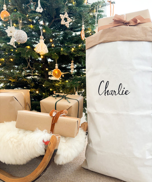 Large Plain or Customised Kraft Paper Storage Sack