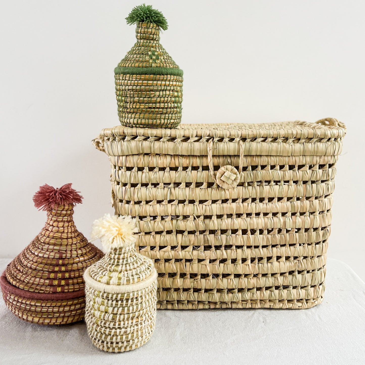 Maysa Palm Leaf Storage Basket