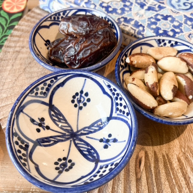 Mini "Zwak" Bowl In Moroccan Blue & White