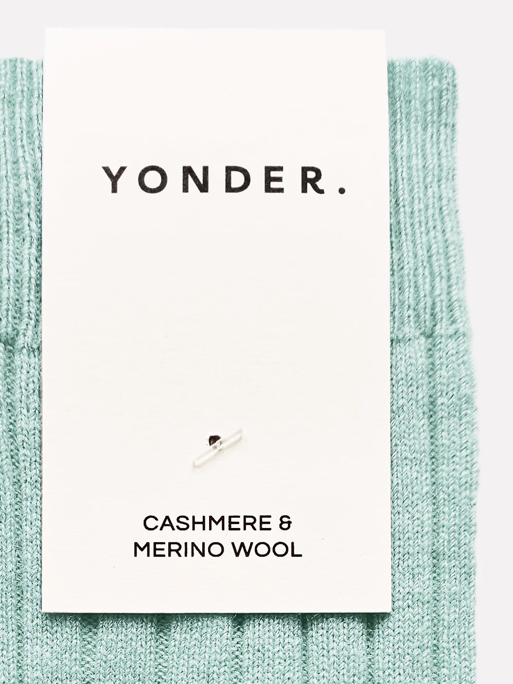 Cashmere and Merino Wool Socks in Mist By Yonder