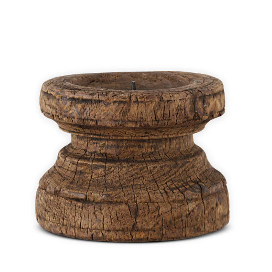 Thoko Reclaimed Round Candle Holder By Nkuku