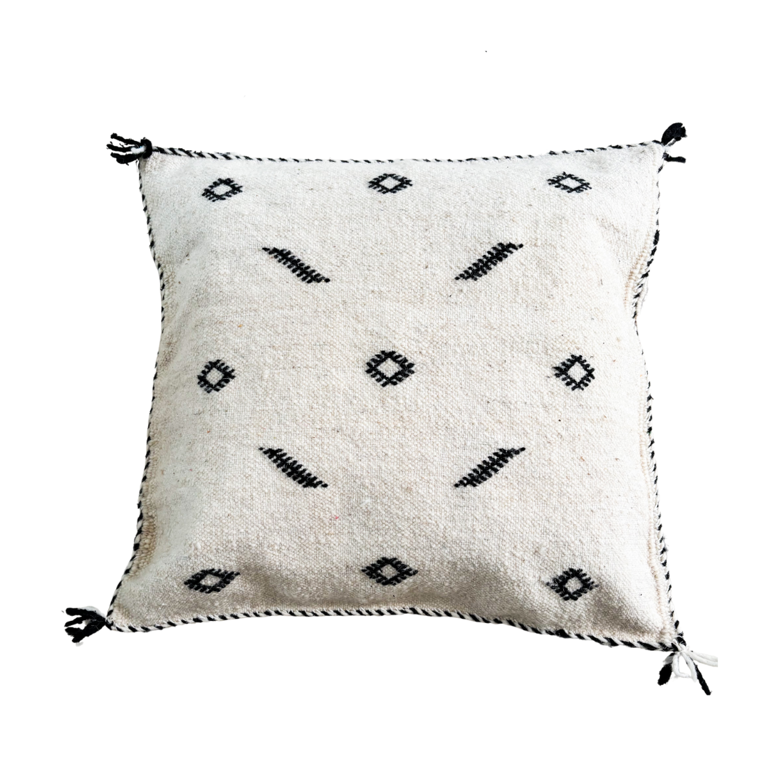 Handmade Berber Wool Cushion Cover - Diamonds