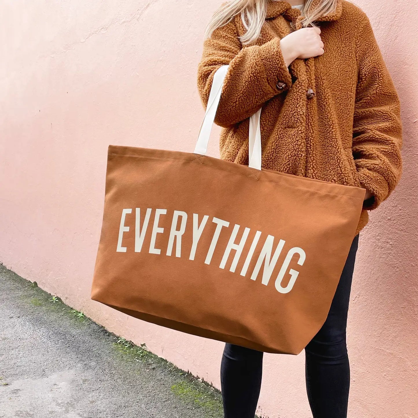 Everything - Tan REALLY Big Bag By Alphabet Bags