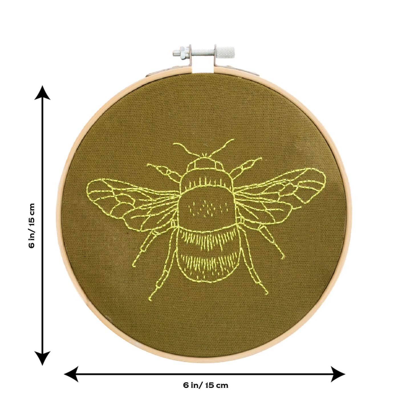 Bee Embroidery Hoop Kit By Cotton Clara