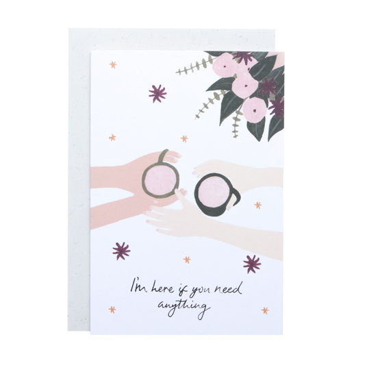 I'm Here Greeting Card The Hidden Pearl Studio