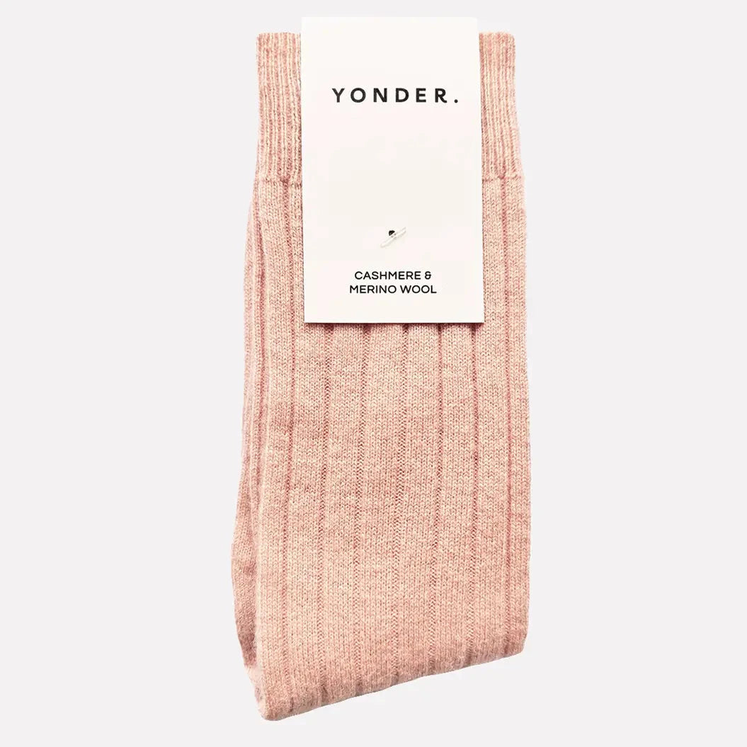 Cashmere and Merino Wool Socks in Blossom By Yonder