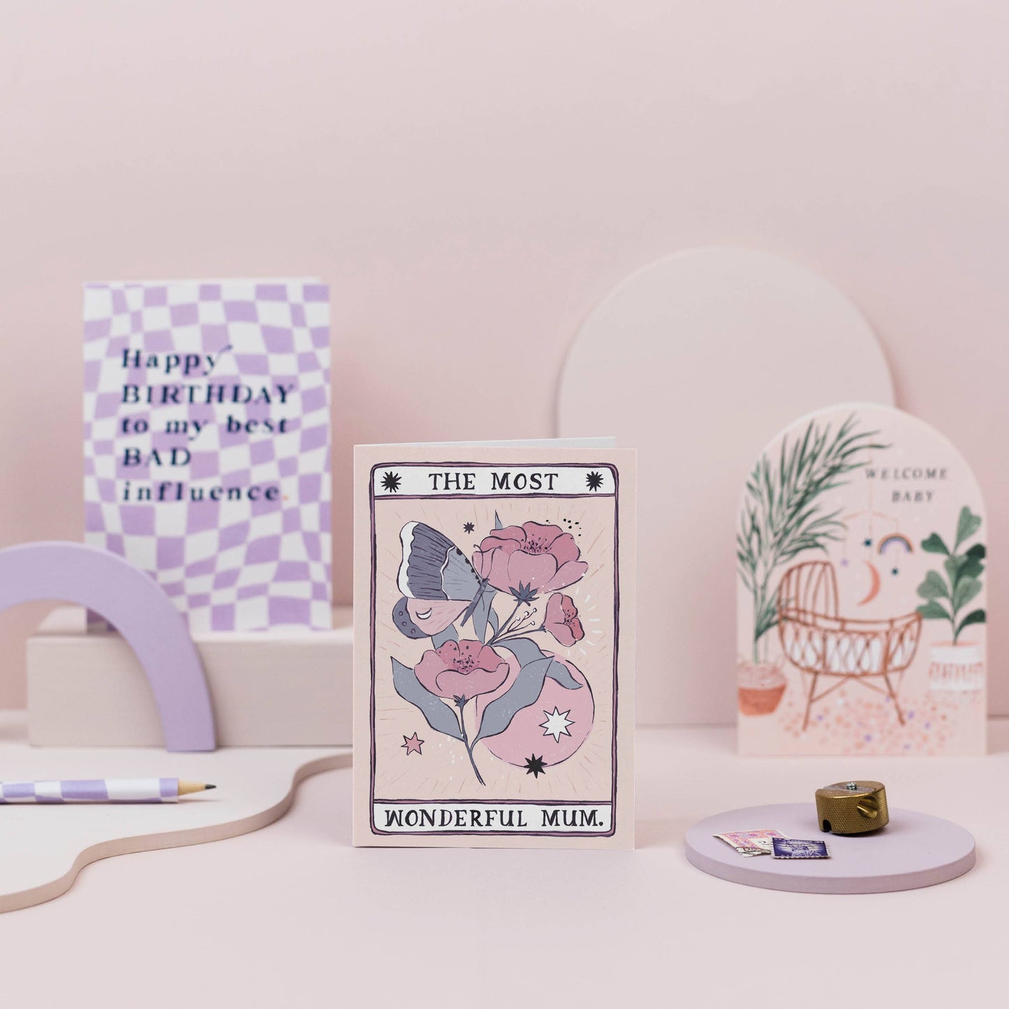 Tarot Flower Mum Card By Sister Paper Co