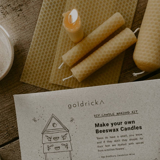 Beeswax Candle Making Kit By Goldrick