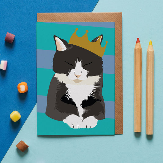 Bruce The Cat Card By Lorna Syson