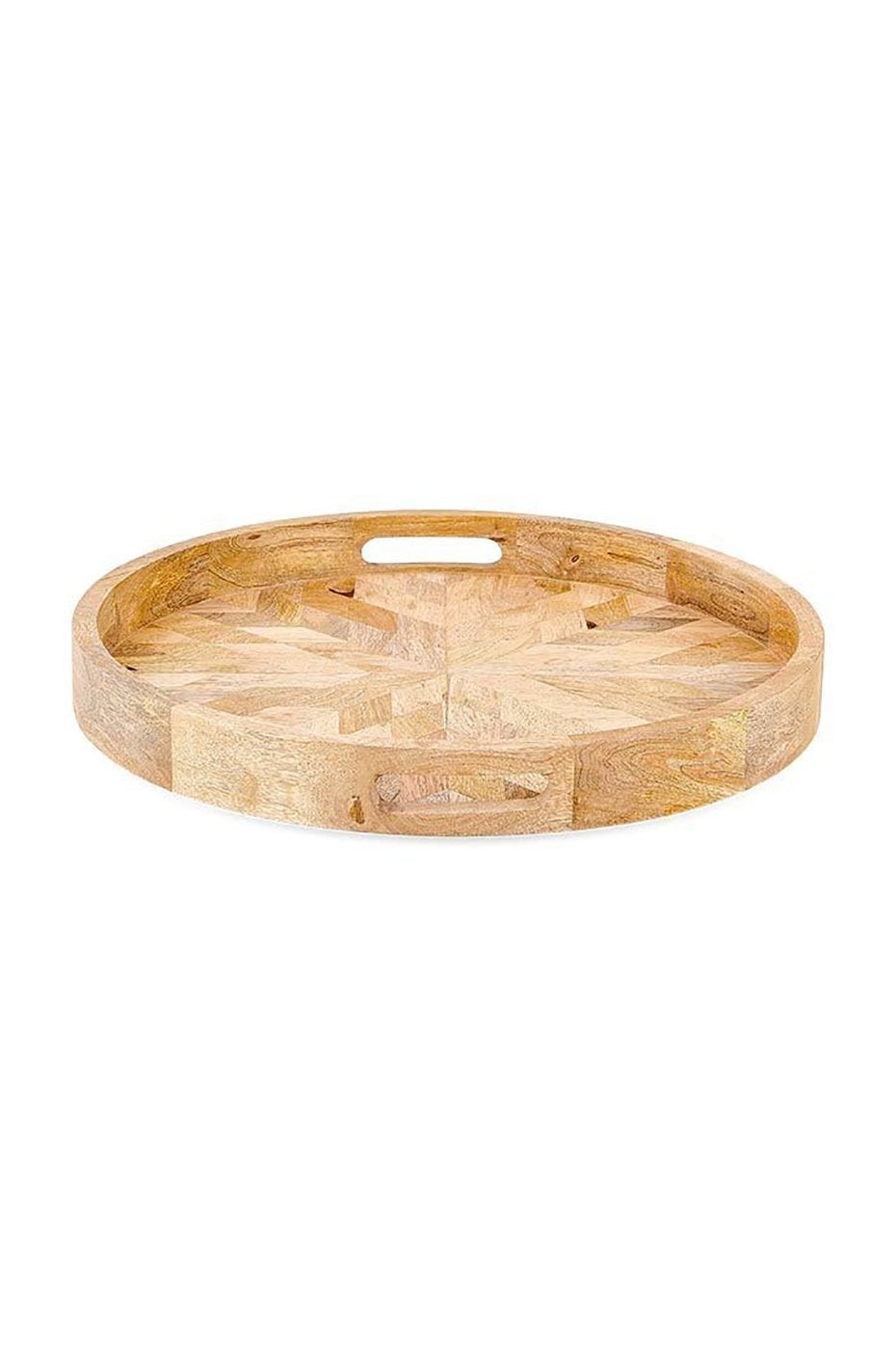 Pawi Mango Wood Tray Round By Nkuku