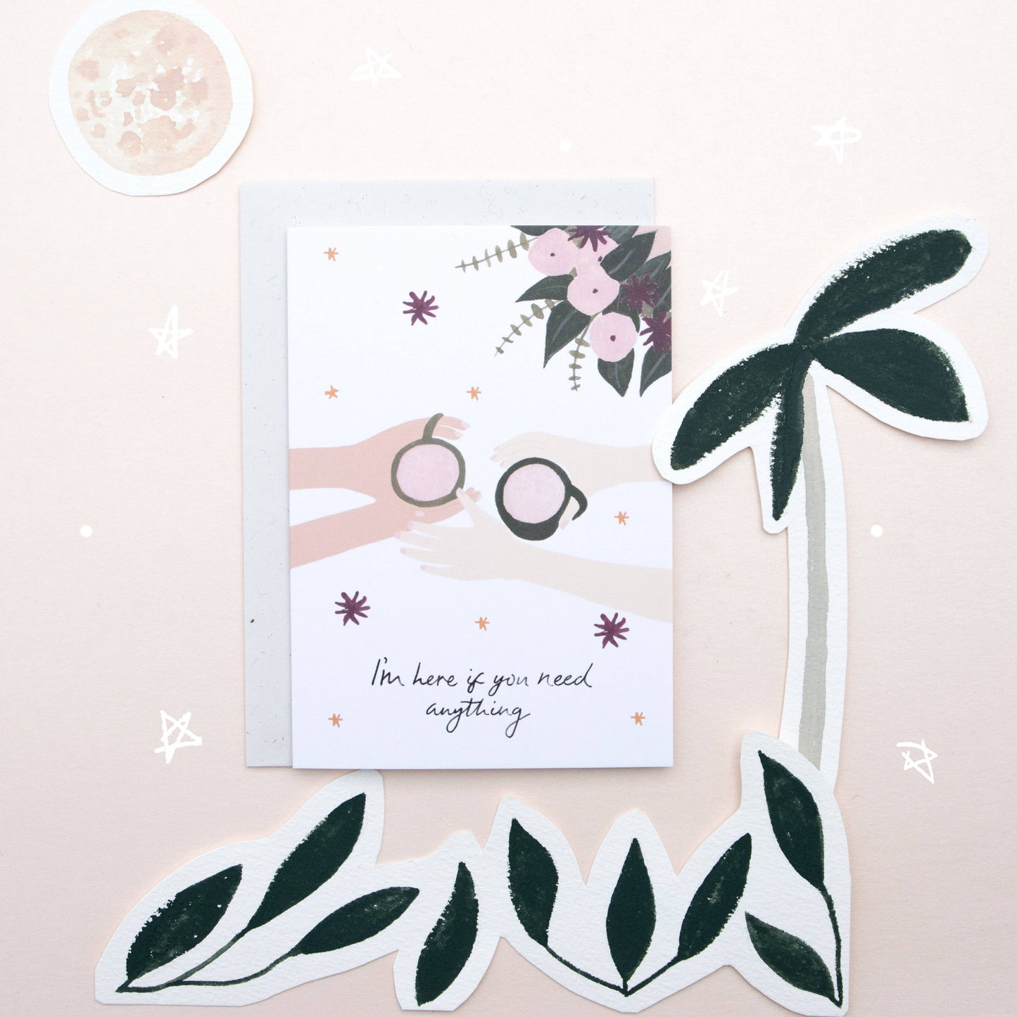 I'm Here Greeting Card The Hidden Pearl Studio