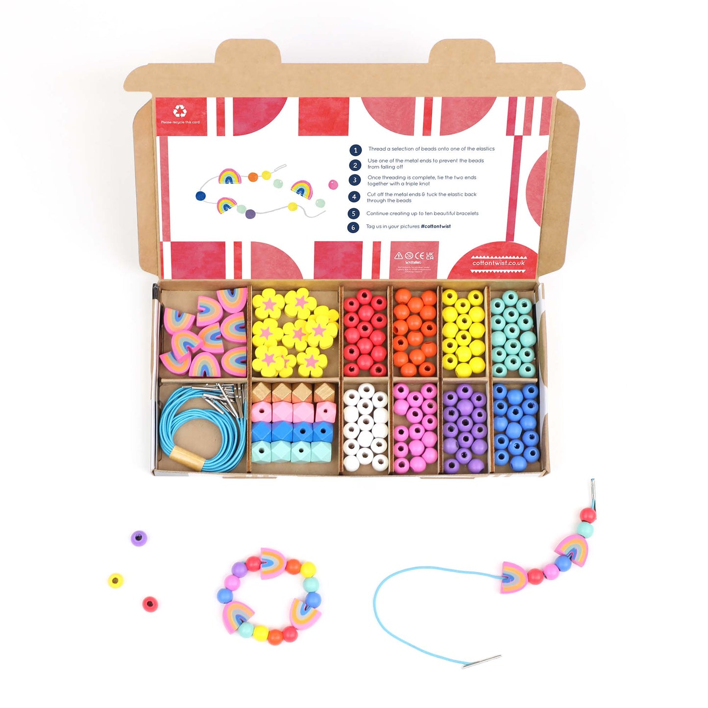 Rainbow Colours - Bracelet Making Kit By Cotton Twist