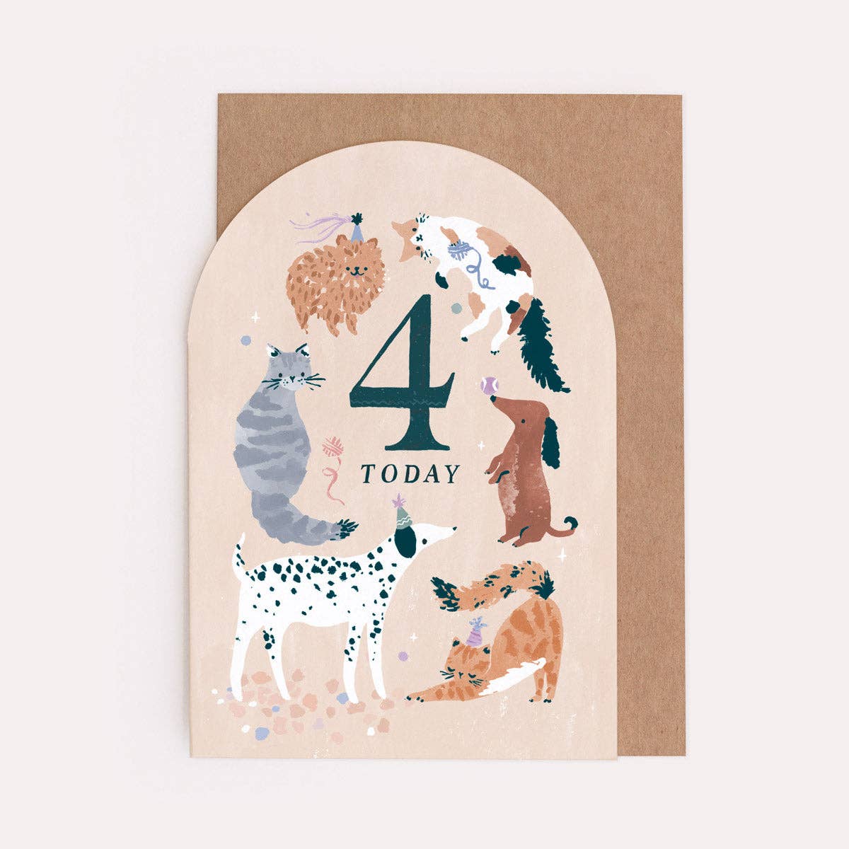 Age 4 Birthday Card By Sister Paper Co.