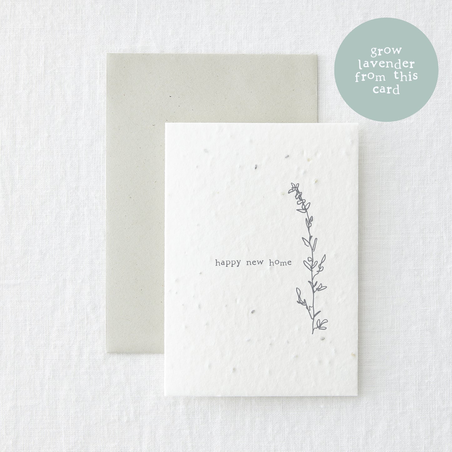 New Home Lavender Seed Plantable Card