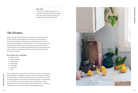 The Crystal Fix Book- Healing Crystals For The Modern Home