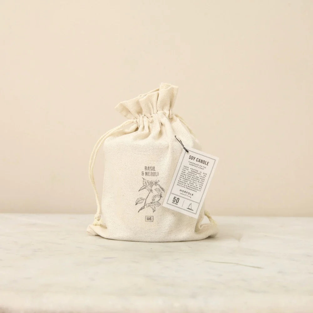 Norfolk Natural Living Scented Candle - Basil & Neroli