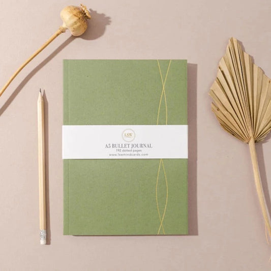 A5 Bullet Journal - Mid Green by LSW London