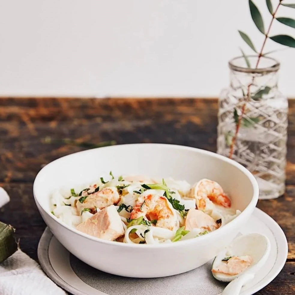 Gharyan Stoneware Soup Plate Dadasi 20cm In Matte White