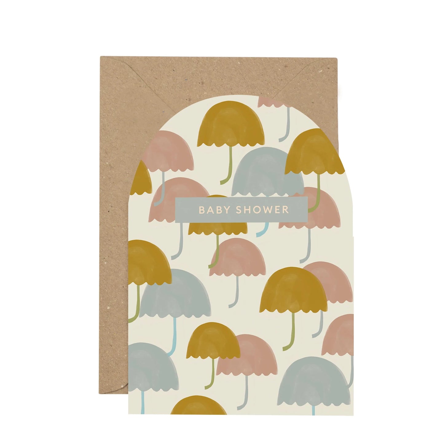 "Baby Shower" Curved Card By Plewsy
