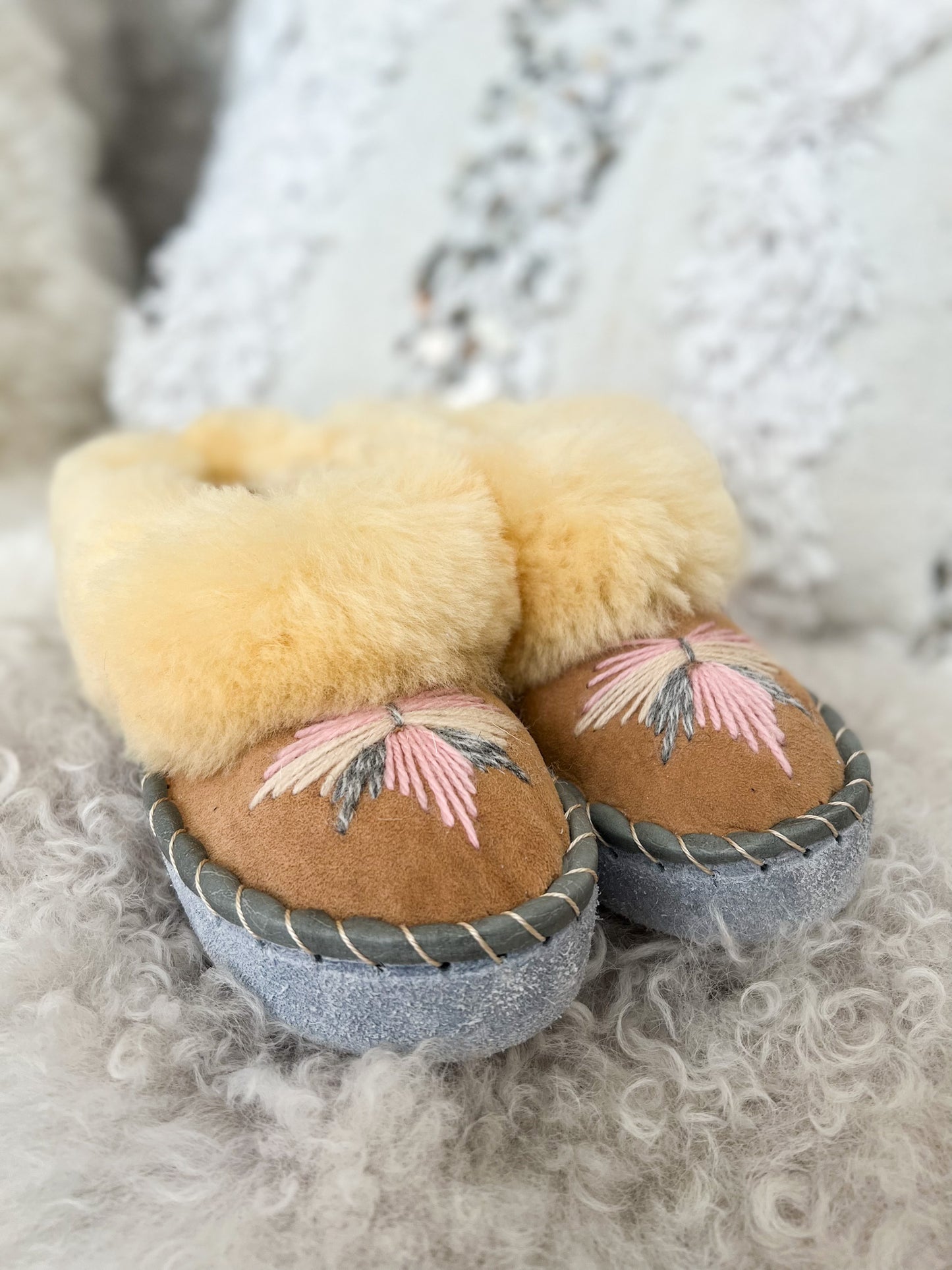 Pink Polish Sheepskin Moccasin Slippers (LAST FEW IN STOCK)