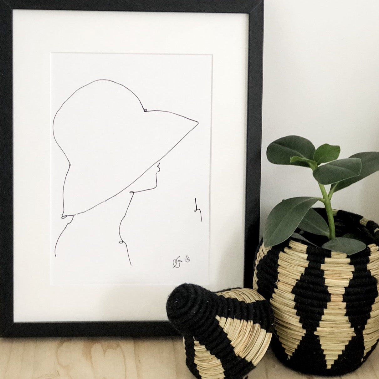 Hat Lady Print By Georgina Trestler