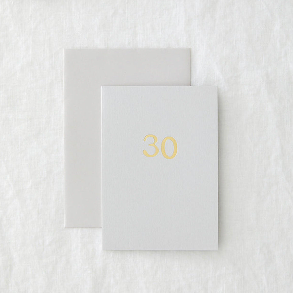 Foiled 30 Birthday Card