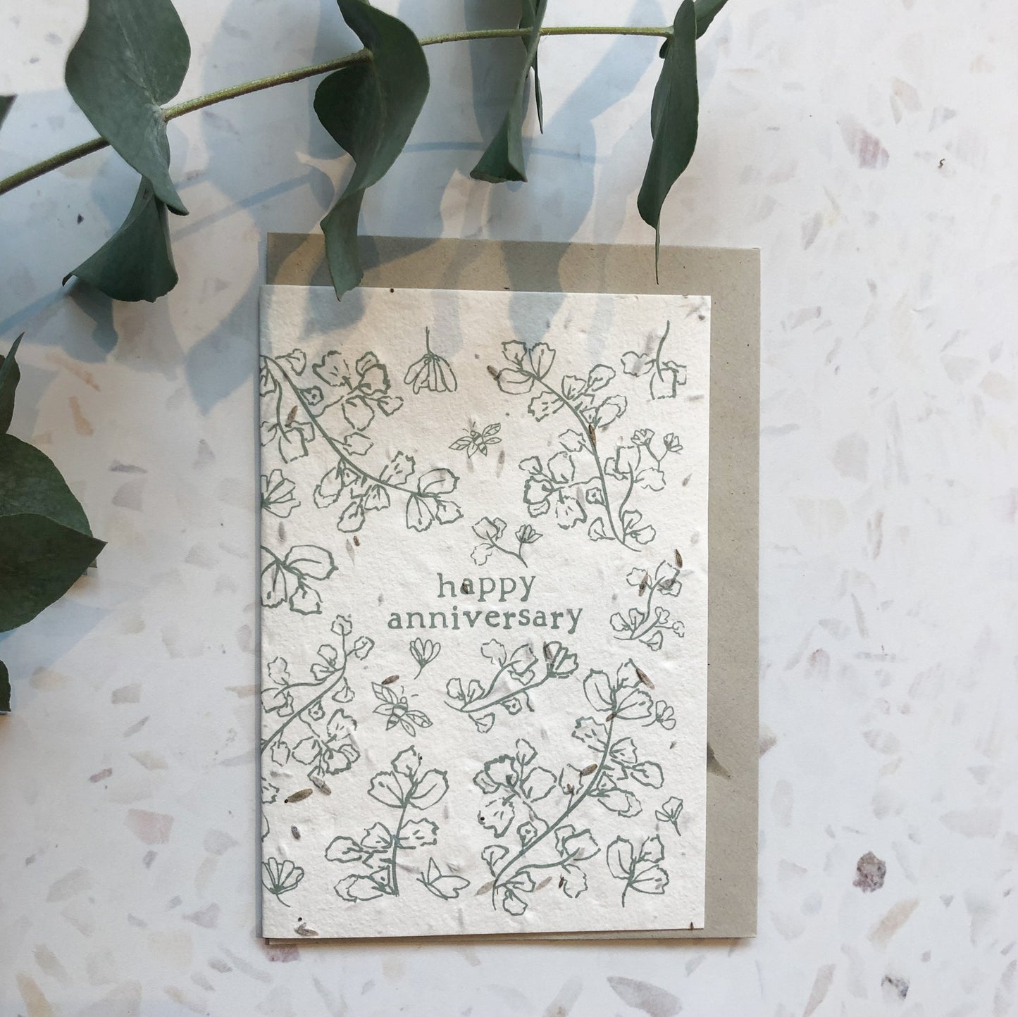 Plantable Happy Anniversary Greetings Card