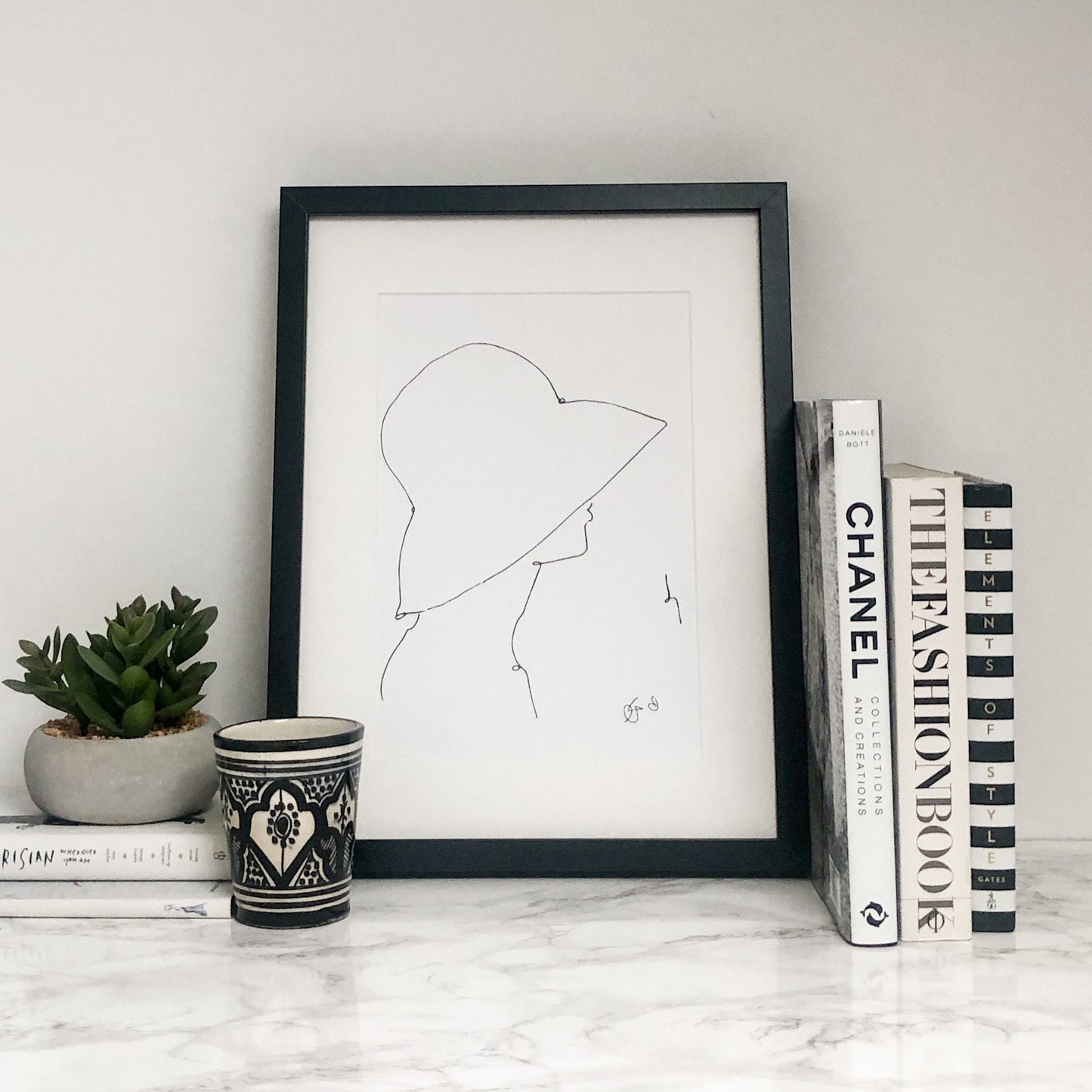 Hat Lady Print By Georgina Trestler