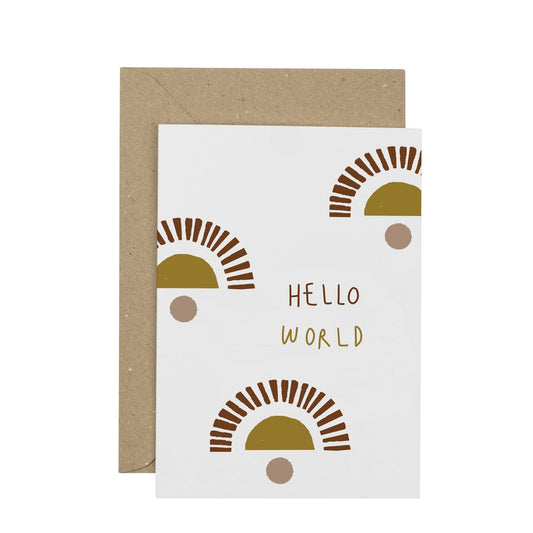 Hello World Card By Plewsy