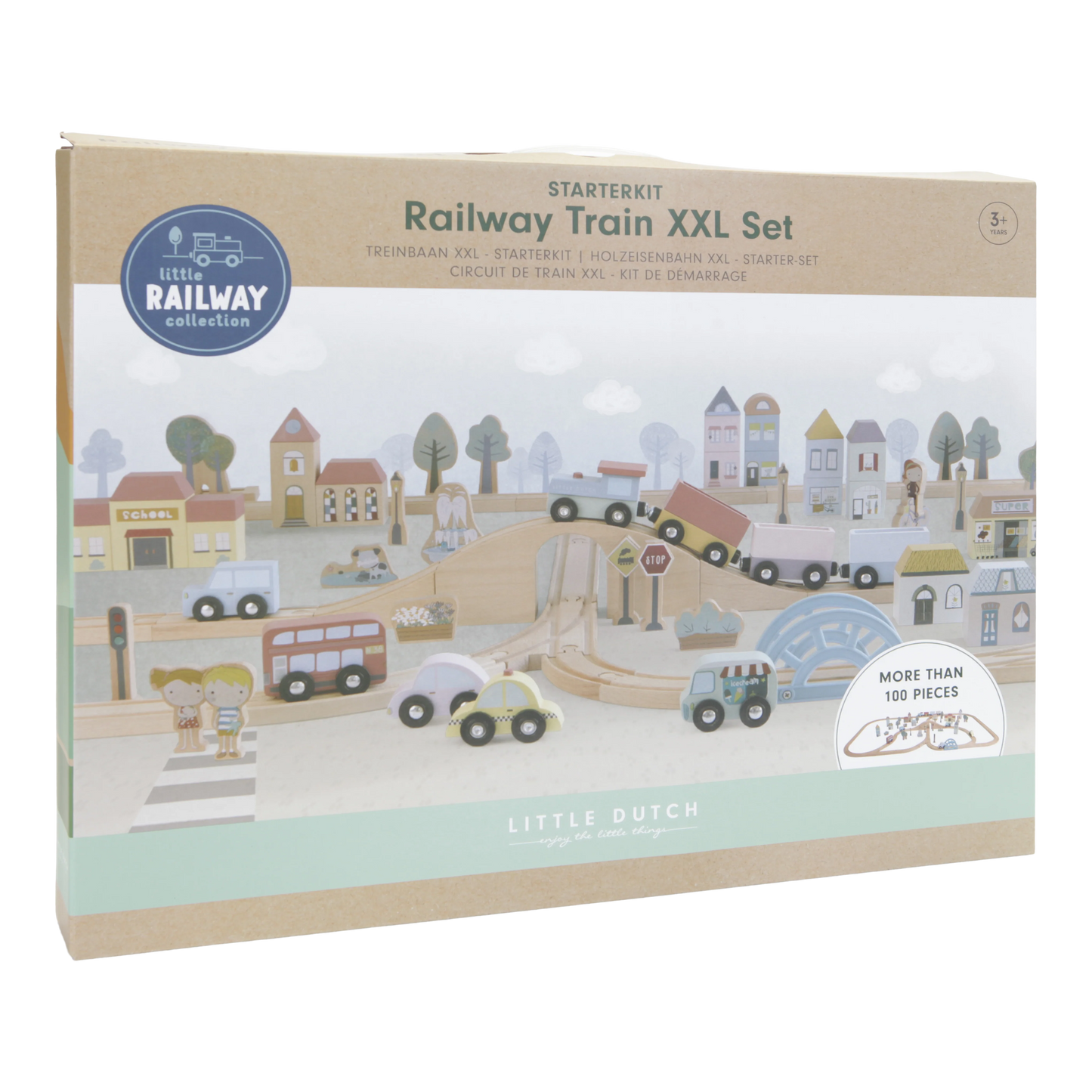 Little Dutch - Railway Train XL Set - Starter Kit