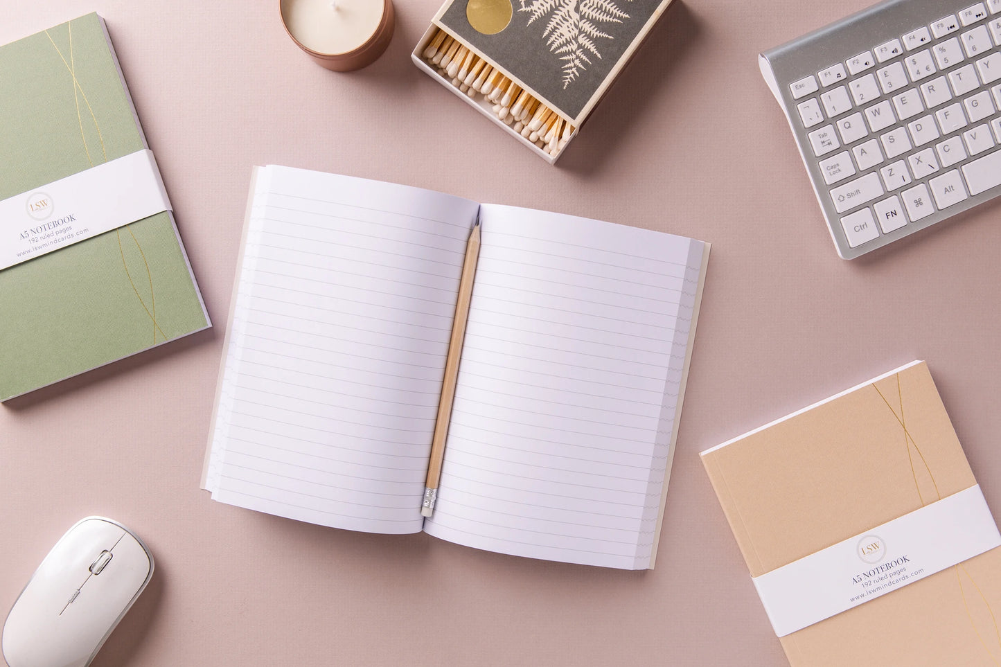A5 Notebook - Mid Green by LSW London (LAST ONE)