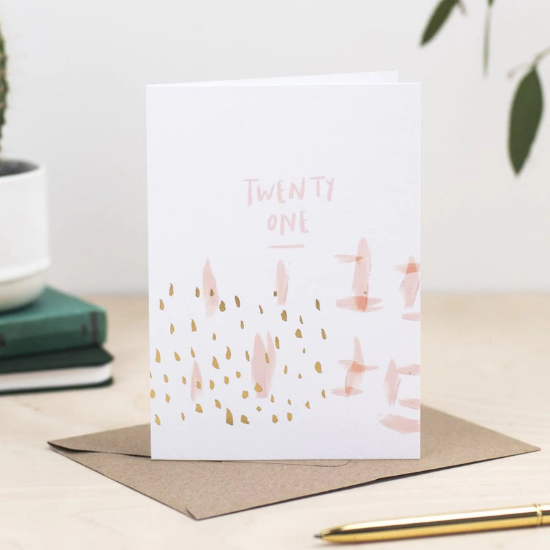 Luxury 21st Birthday Card By Plewsy