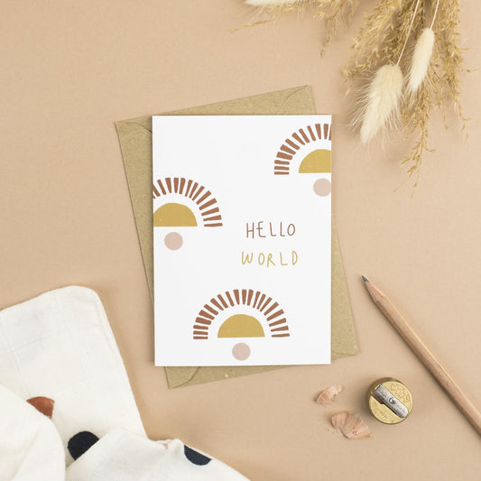 Hello World Card By Plewsy