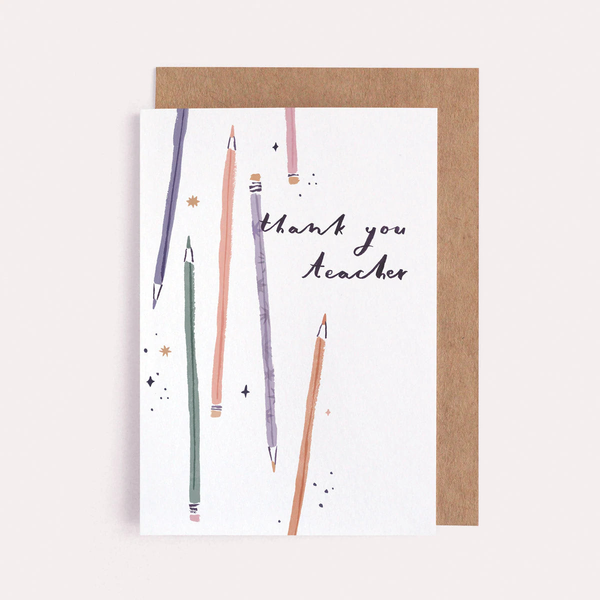 Thank You Teacher Pencils Card By Sister Paper Co