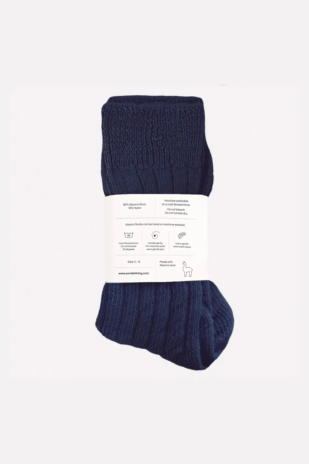 Navy Alpaca Bed Socks By Yonder