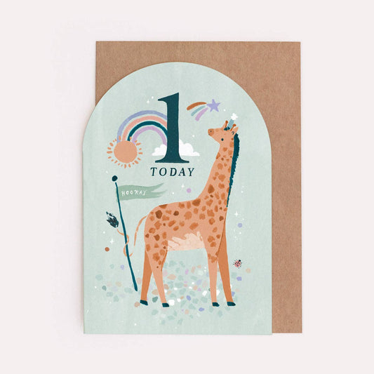 Age 1 Birthday Card By Sister Paper Co.