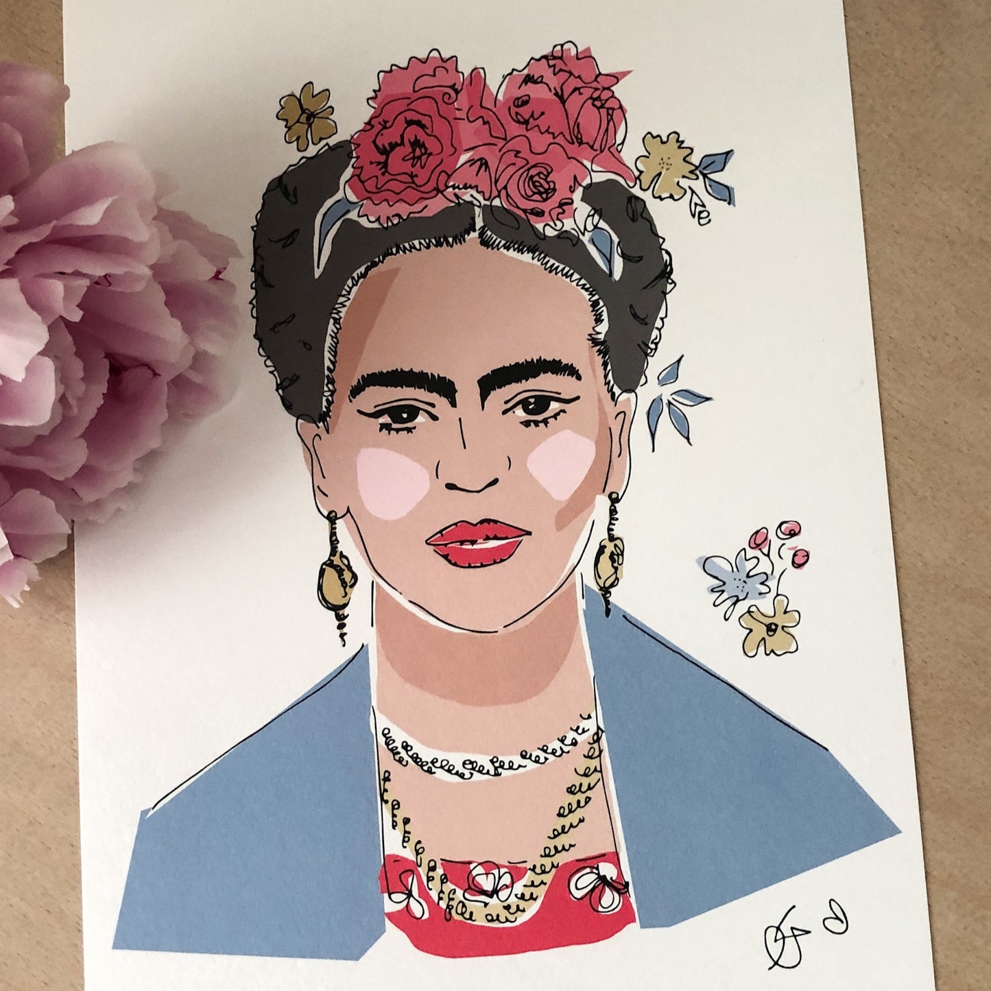 Frida Kahlo Print By Georgina Trestler