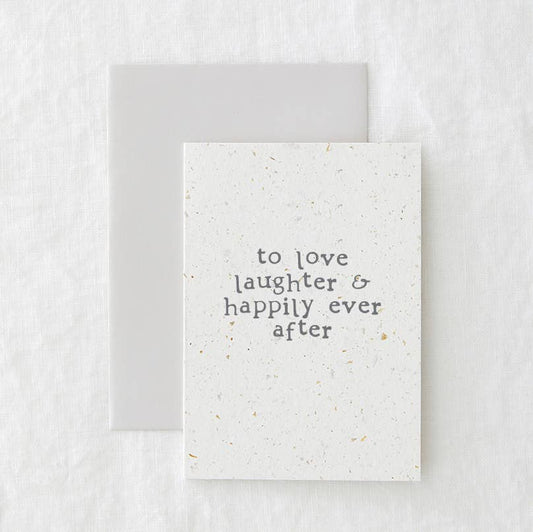 Happily Ever After Coffee Grounds Love Greetings Card