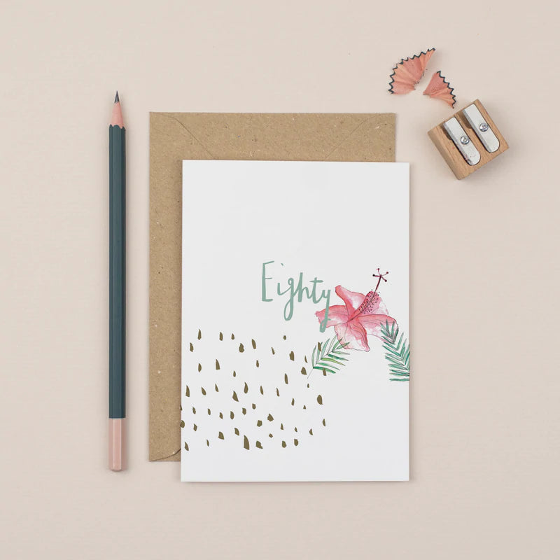 Luxury 80th Birthday Card By Plewsy