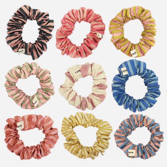 Cotton Mini Scrunchie Duo - Pink Mix By Yonder