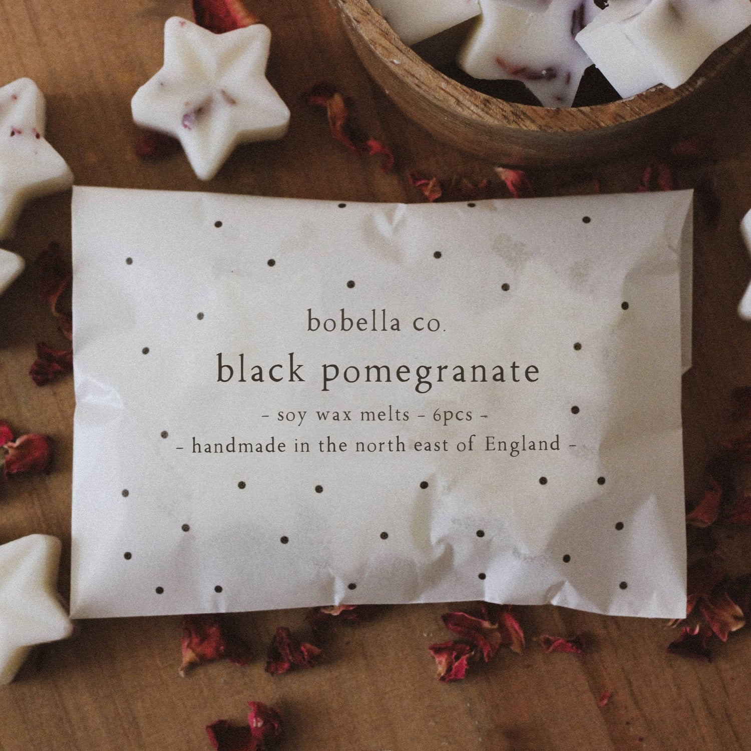 Black Pomegranate Soy Wax Melts By Bobella
