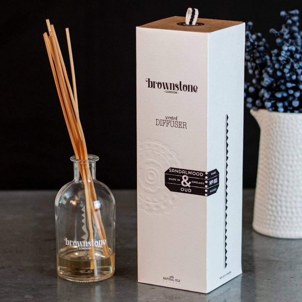 Sandalwood & Oud Diffuser - 200ml - By Brownstone London